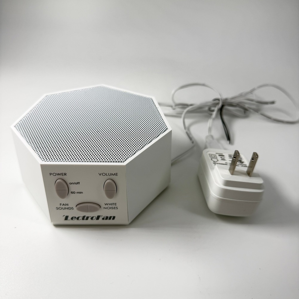 LectroFan ASM1007 White Noise Sound Machine White - Works Perfectly!
